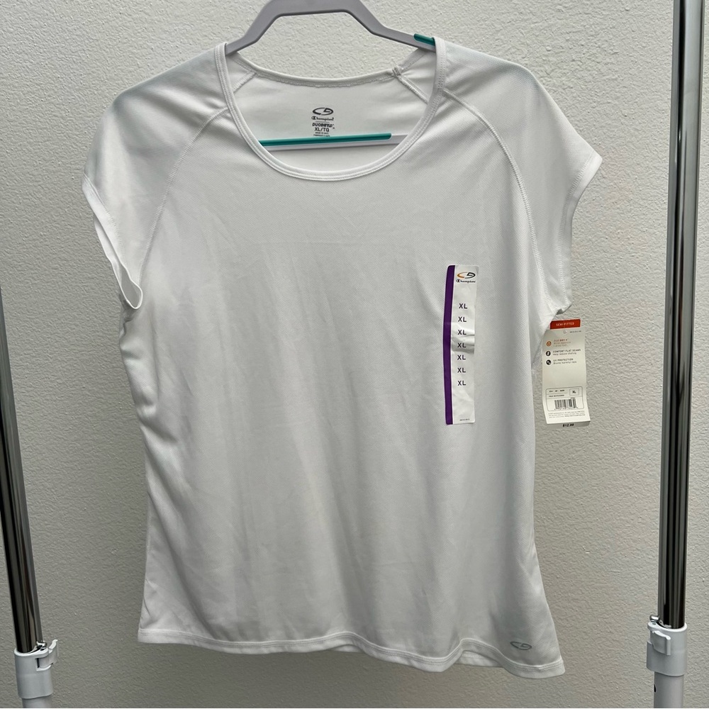 Champion White Short Sleeve Women's Tee
